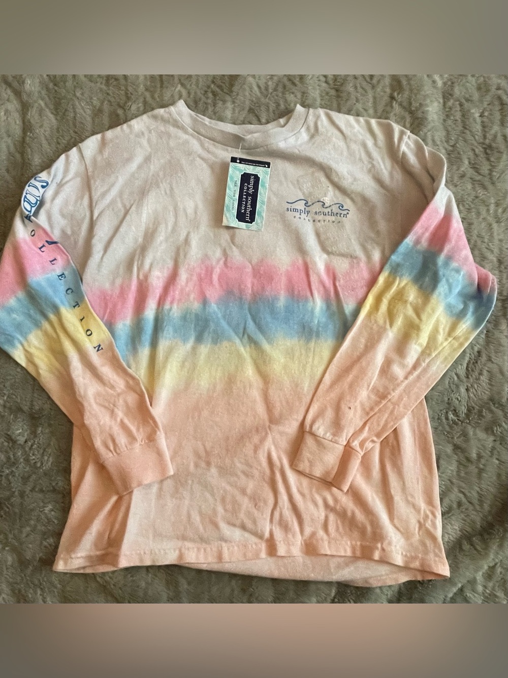Youth Girls Simply Southern Long Sleeve Shirt Size Medium